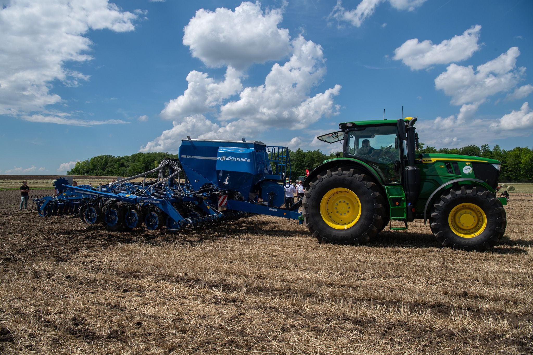 Köckerling és John Deere gépkapcsolat a bemutatón