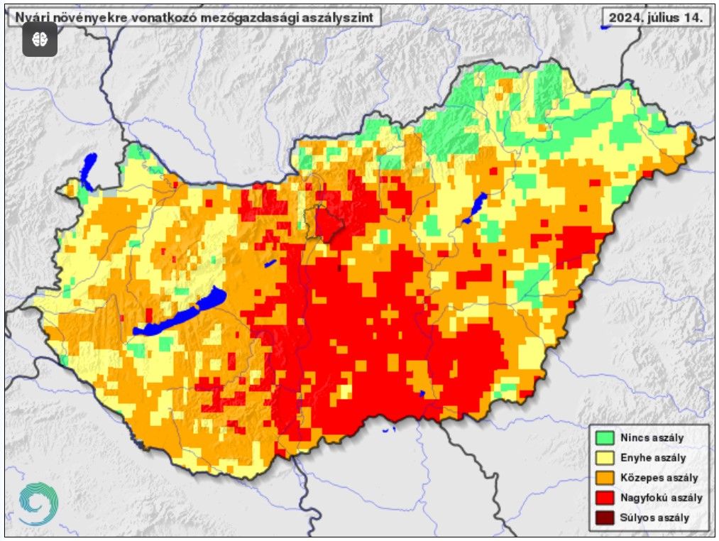 Aszályszint Magyarországon