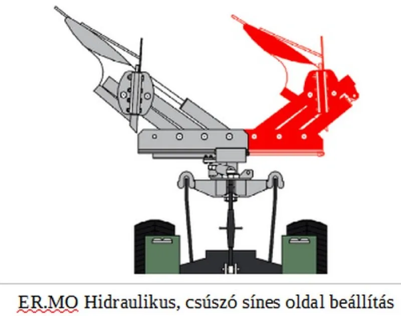 Eke ER.MO Tarlón, vagy barázdában járó váltva forgató mély szántó egy fejes váltva forgat 