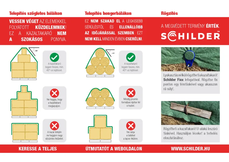 Kazaltakaró / Bálatakaró 9,8 m x 25 m - Ingyenes Szállítás, 3 Év Garancia 