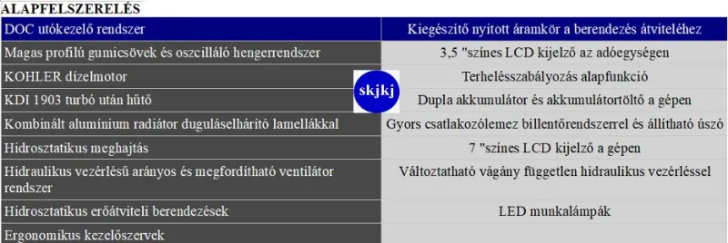 1 db Lánctalpas eszközhordozó távirányítással RCU-55