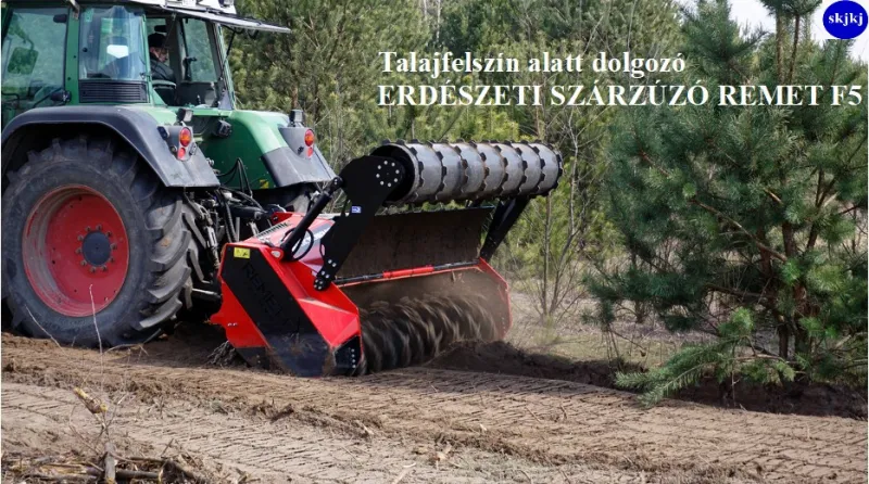 1 db Talajfelszín alatt dolgozó erdészeti szárzúzó REMET L5-250 Az L5-250