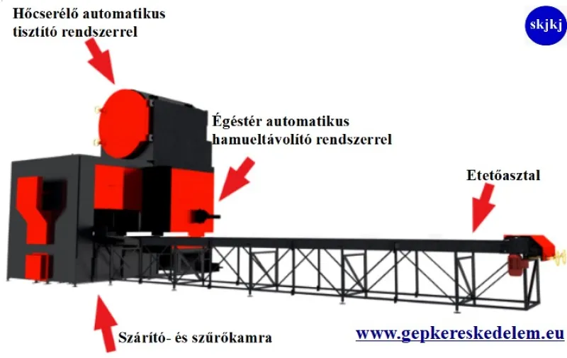 1 db AUTOMATA SZALMATÜZELÉSŰ KAZÁNOK EKOPAL Bio-Eco Matic