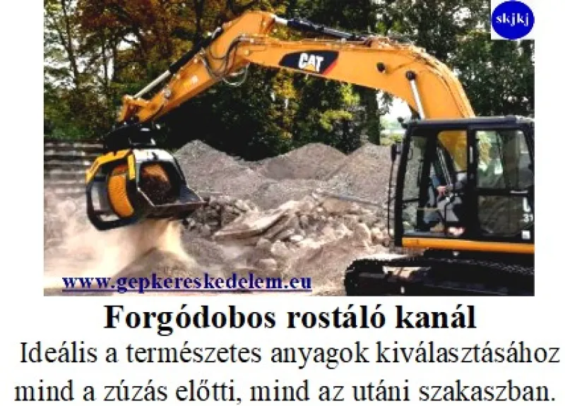 1 db Forgó-rakodógépekre szerelhető, hidraulikus hajtású adapterek