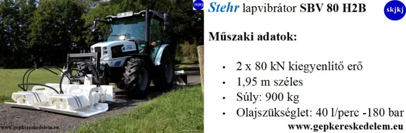 1 db Mini gréder Stehr Baumaschinen új fejlesztésű mini gréder