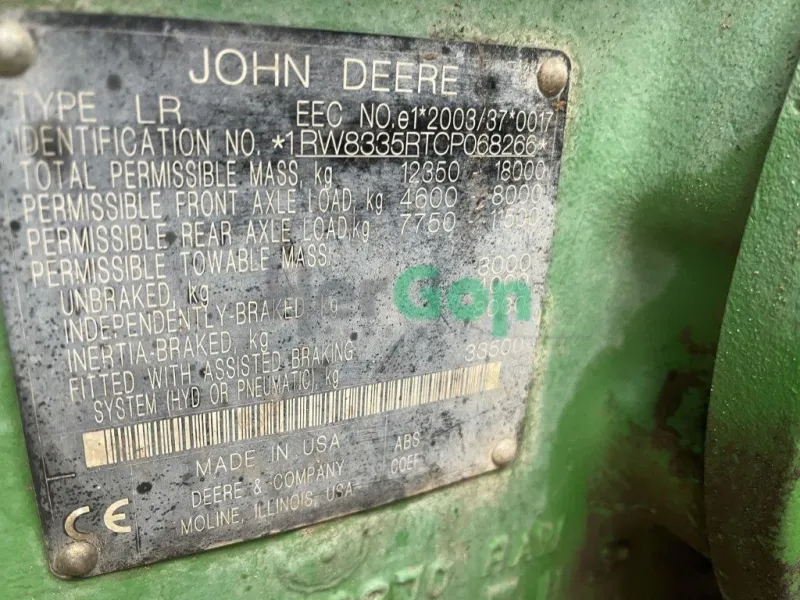 John Deere 8335R ILS