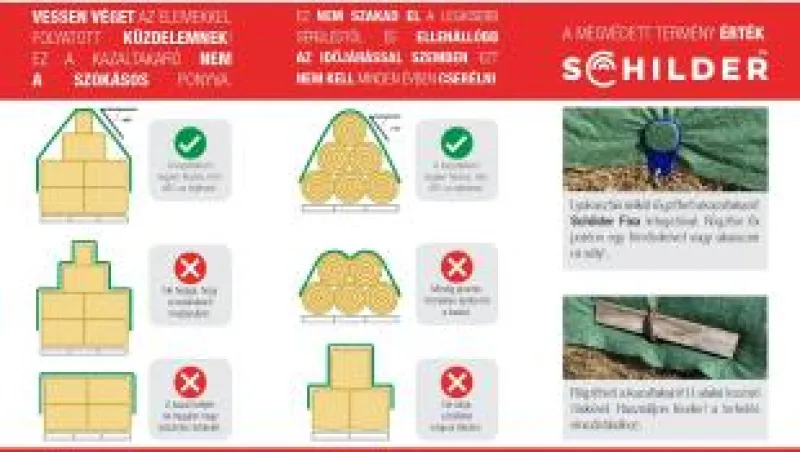 Kazaltakaró / Bálatakaró 9,8 m x 25 m - Ingyenes Szállítás, 3 Év Garancia