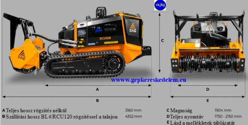 Az új FAE RCU120: a kompakt távirányítós lánctalpas hordozó most erősebb, mint valaha.