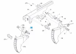 Lemken alátét 28x15x2.5 DIN125 3056139